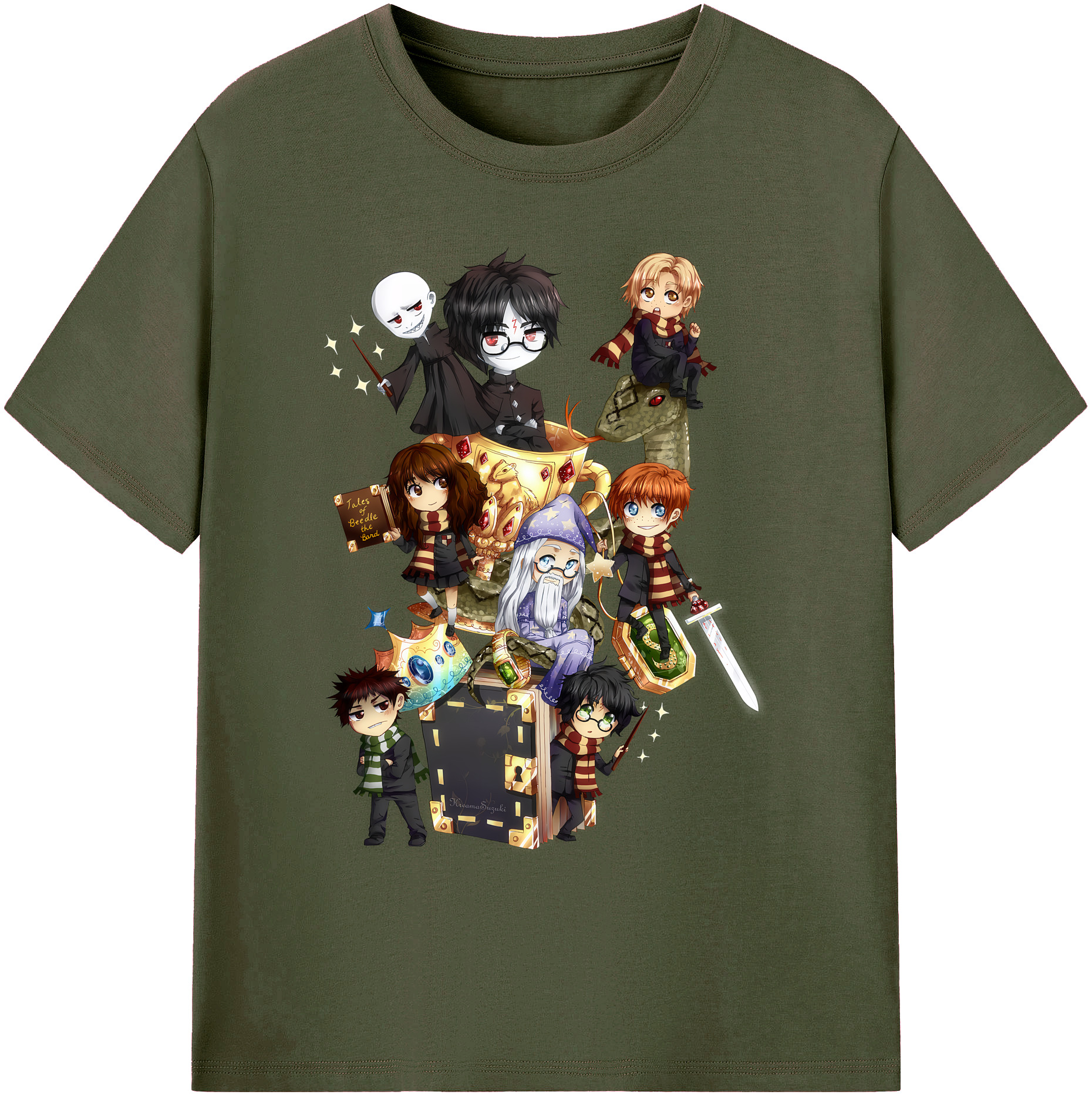 （画像用） Harry Potter ハリー・ポッターシリーズ 綿100％ メンズ半袖Tシャツ｜肌触りやわらか＆通気性